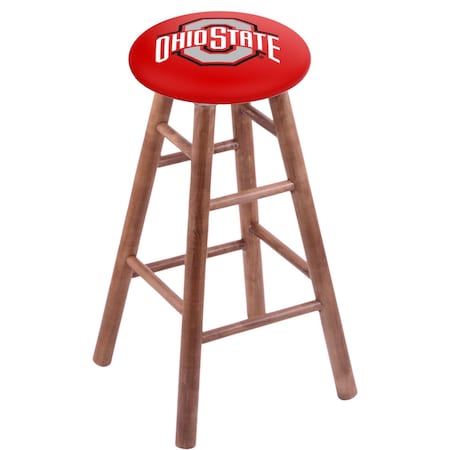 Maple Bar Stool,Medium Finish,Ohio State Seat